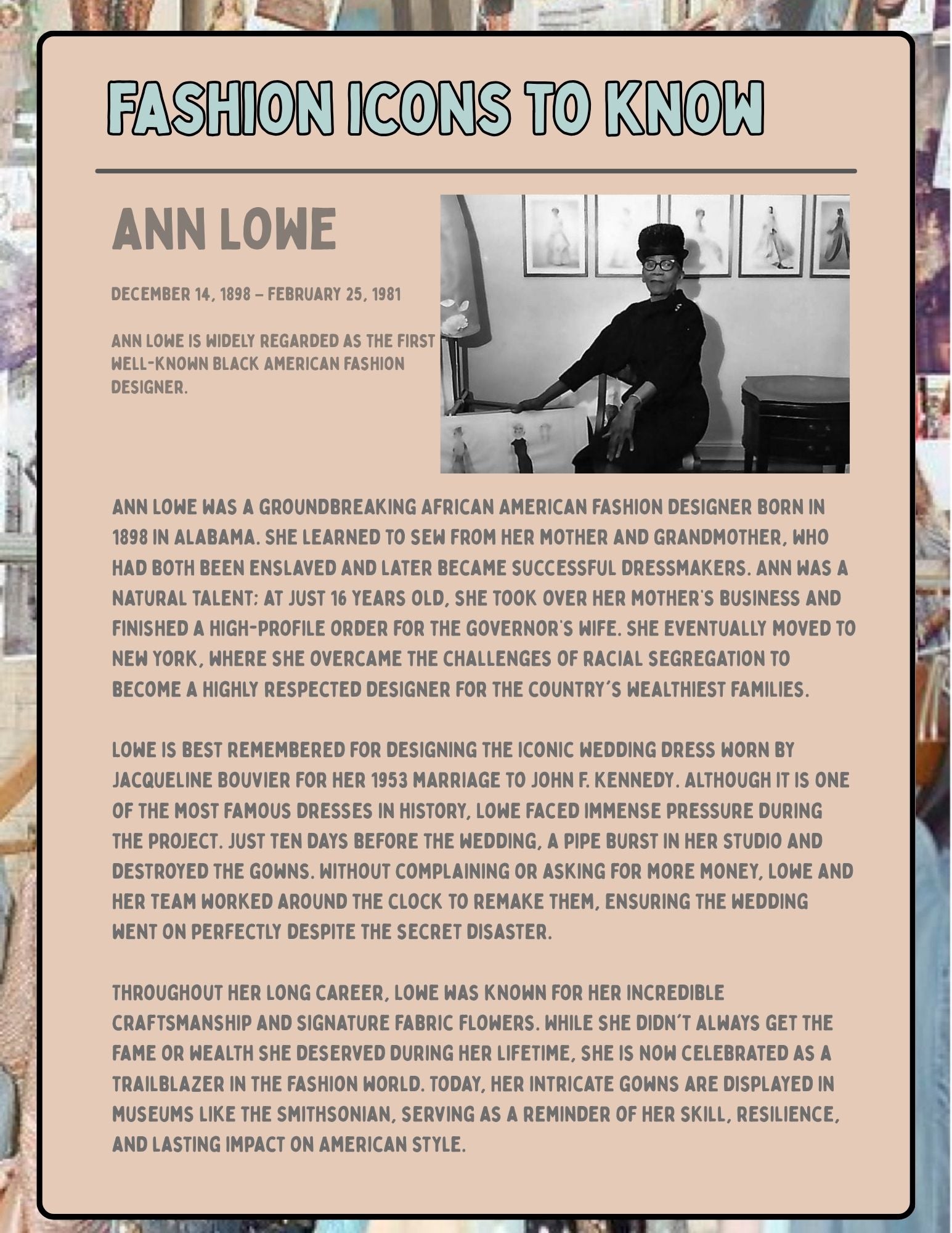 CAREERS IN FASHION Workbook