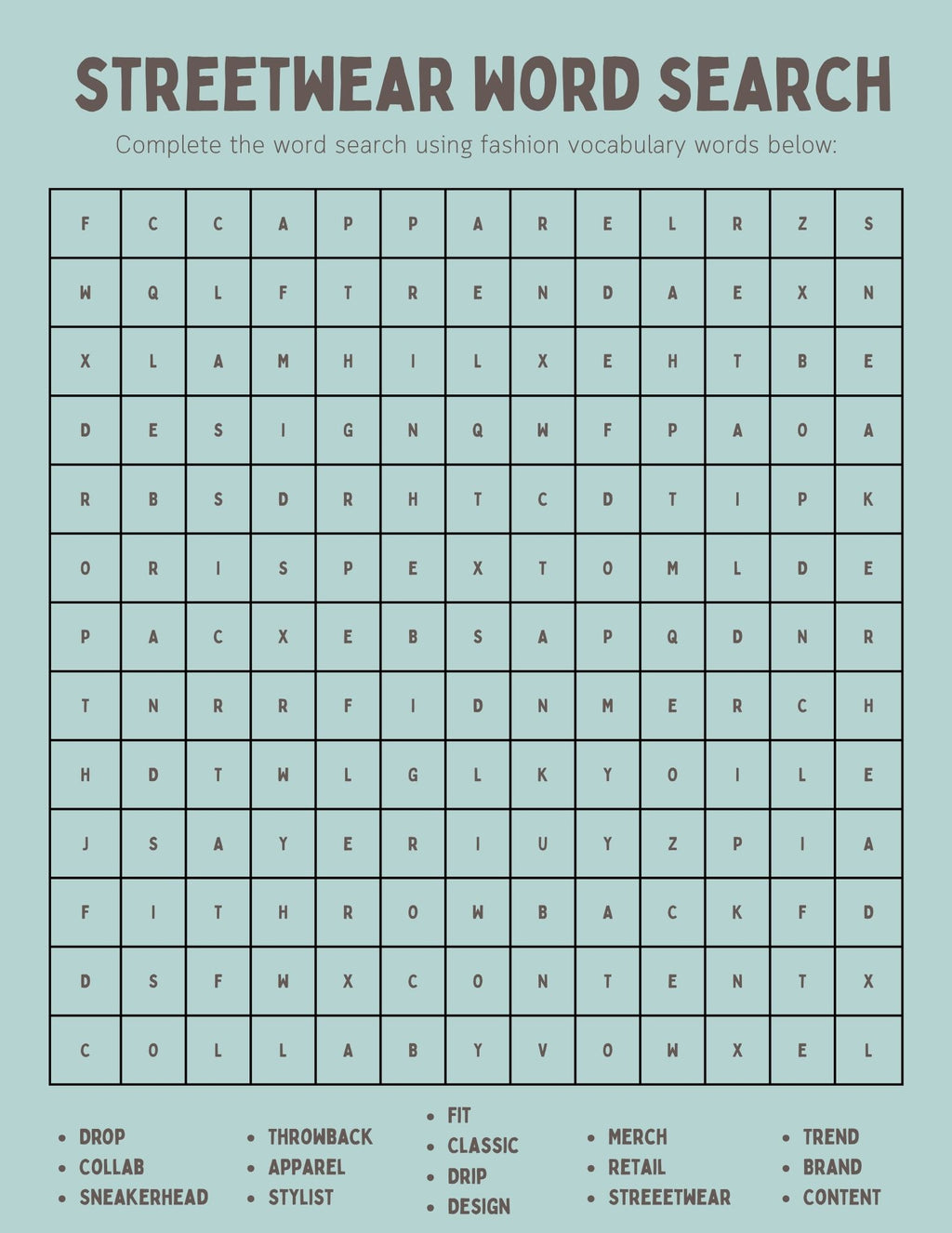 CAREERS IN FASHION Workbook